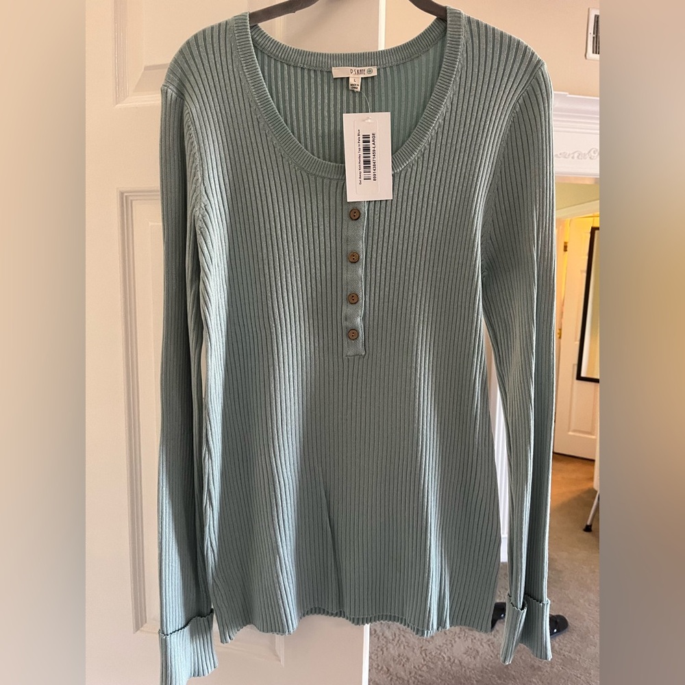 PS Kate Ribbed Long Sleeve Top Super Stretchy